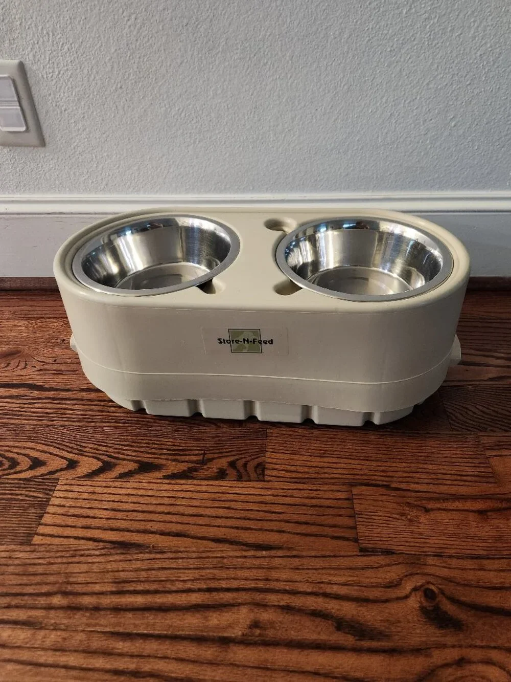 Elevated Dog Bowl & Storage